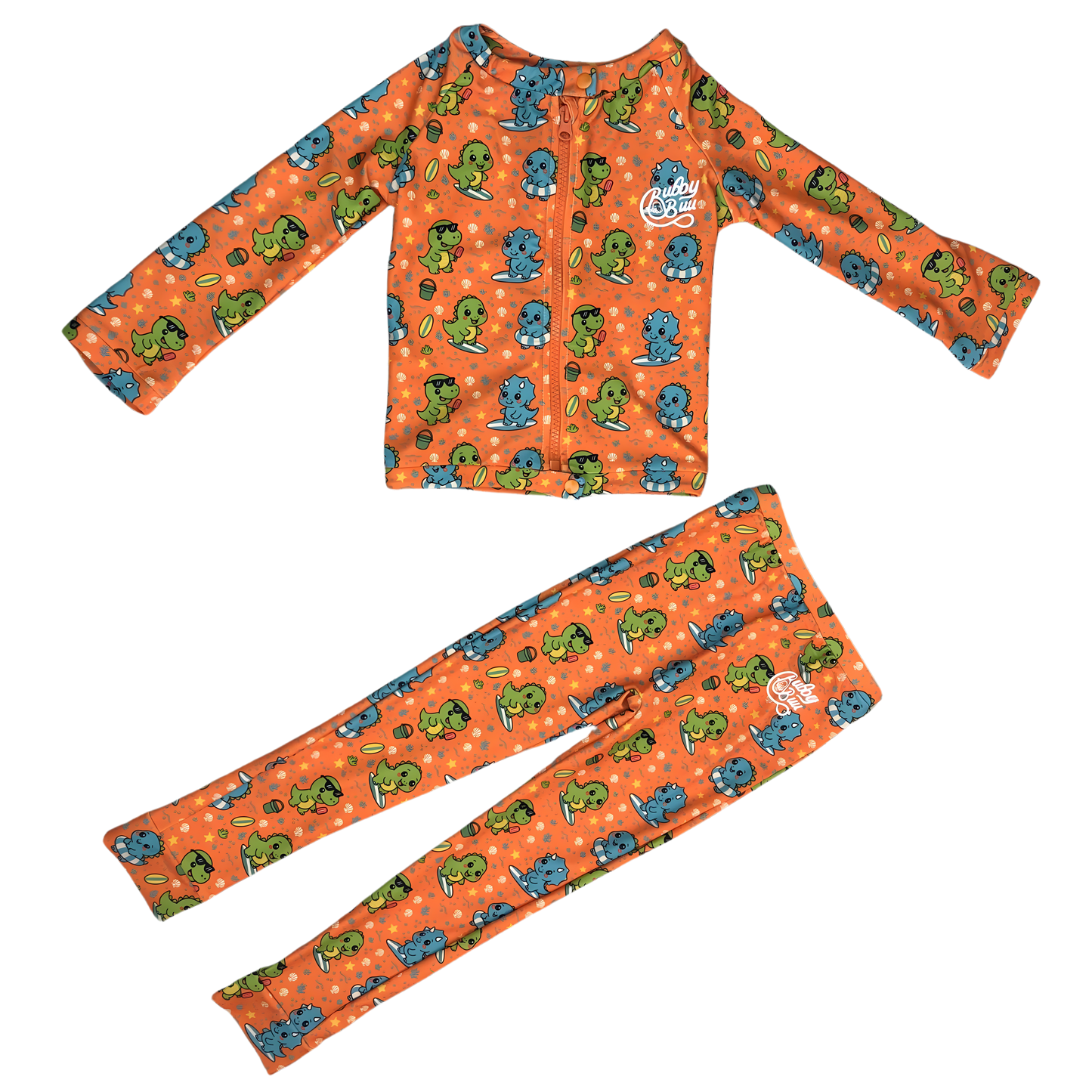 SafeSplash Two-Piece Zip Rash Set