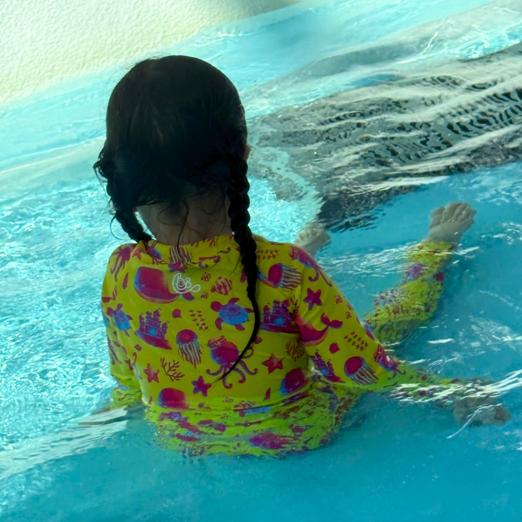 SafeSplash Zweiteiliger Rashguard-Set mit Reißverschluss