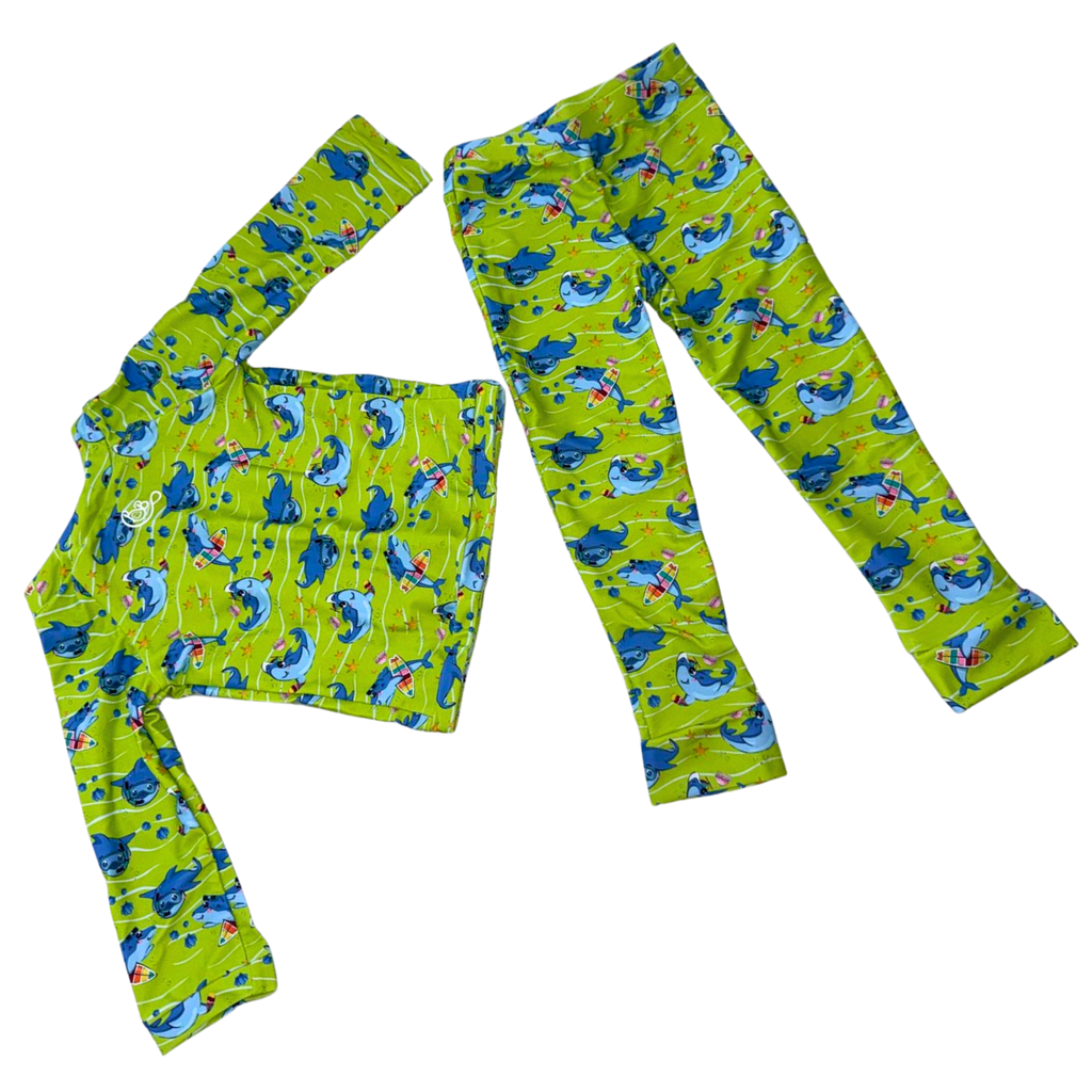SafeSplash Zweiteiliger Rashguard-Set mit Reißverschluss