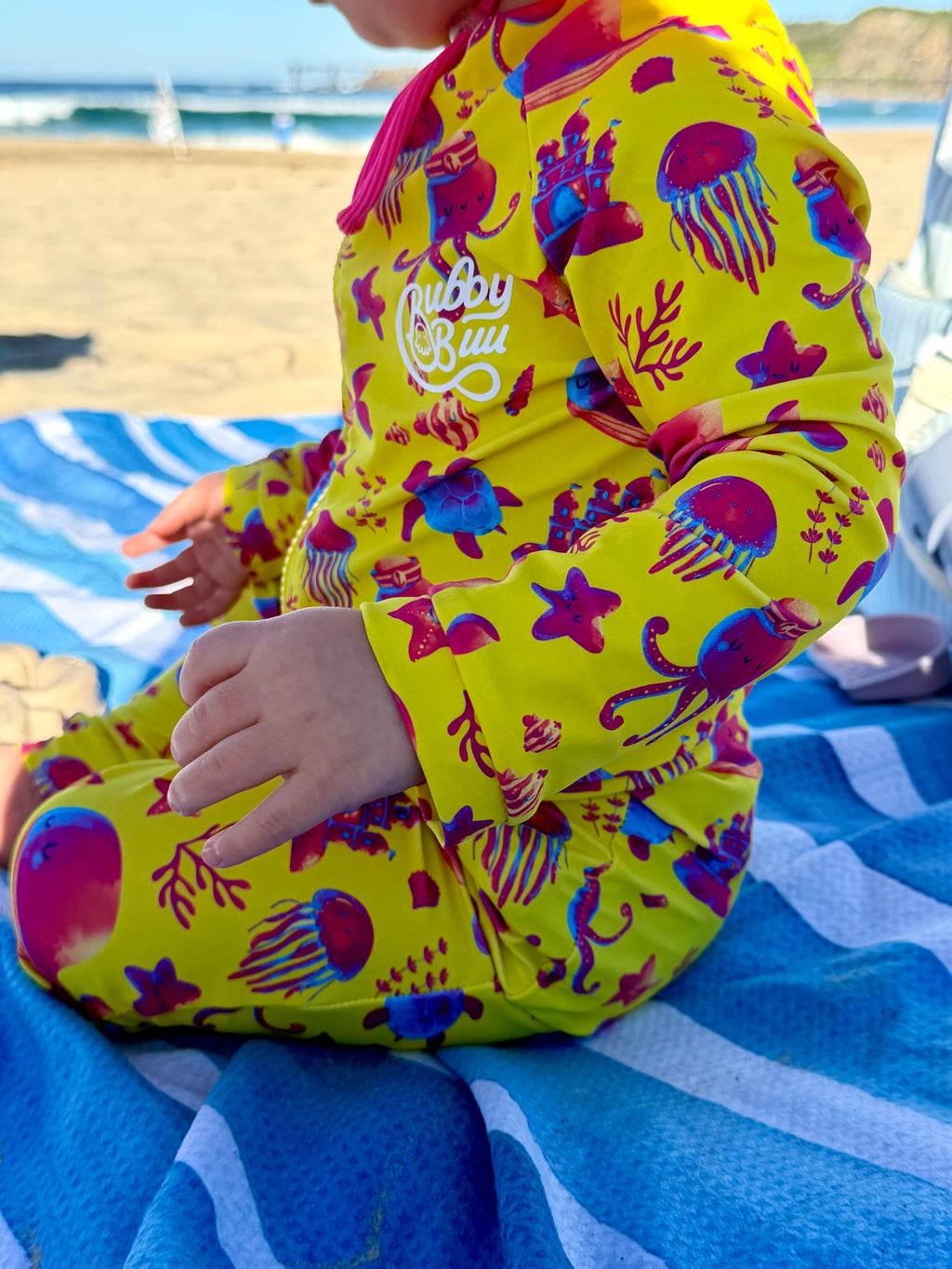 SafeSplash Zweiteiliger Rashguard-Set mit Reißverschluss